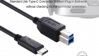 USB C to USB B Cable CUBP2010